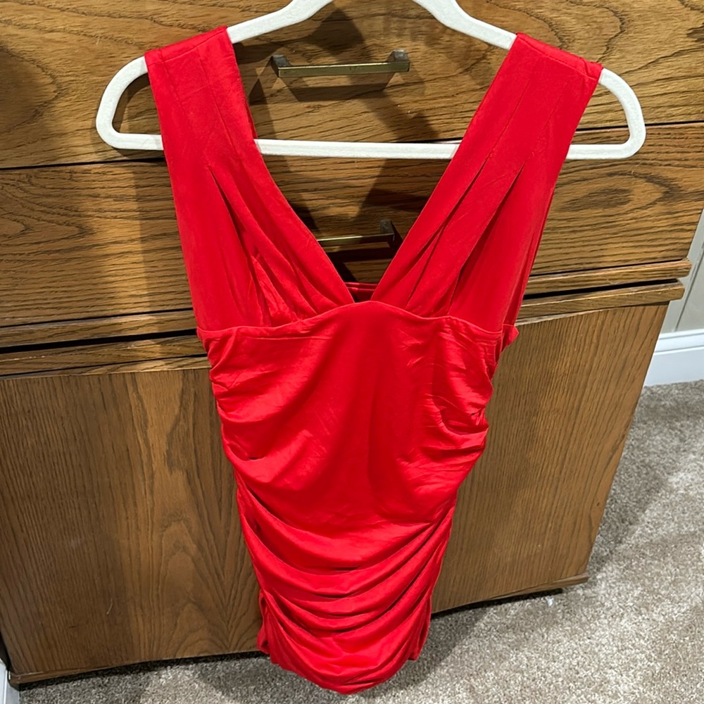 Classic red dress